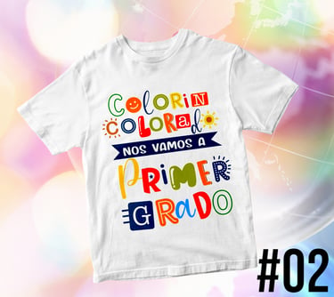 Remera para egresados de Jardin de Infantes con diseño Colorin Colorado
