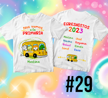 Remera para egresaditos de Jardin de Infantes