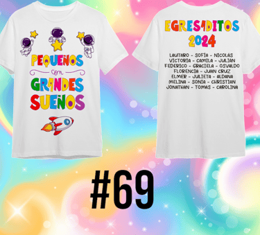 Remera para egresaditos de Jardin de Infantes