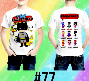 Remera para egresaditos de Jardin de Infantes
