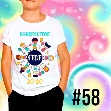 Remera para egresaditos de Jardin de Infantes