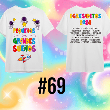 Remera para egresaditos de Jardin de Infantes